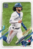 #310 Bo Bichette Future Stars Toronto Blue Jays 2021 Topps Series 1 Baseball Card