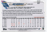 #327 Whit Merrifield  Kansas City Royals 2021 Topps Series 1 Baseball Card