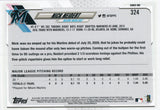 #324 Nick Neidert Rookie Miami Marlins 2021 Topps Series 1 Baseball Card