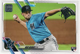 #324 Nick Neidert Rookie Miami Marlins 2021 Topps Series 1 Baseball Card