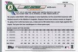 #3 Matt Chapman  Oakland Athletics 2021 Topps Series 1 Baseball Card