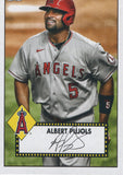 T52-34 Alberta Pujols Los Angeles Angels 2021 Topps Series 1 Baseball Card