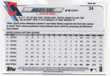 #34 Roberto Perez Cleveland Indians 2021 Topps Series 1 Baseball Card