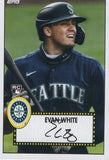 T52-17 Evan White Seattle Mariners 2021 Topps Series 1 Baseball Card