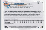 #78 David Peterson Rookie New York Mets 2021 Topps Series 1 Baseball Card