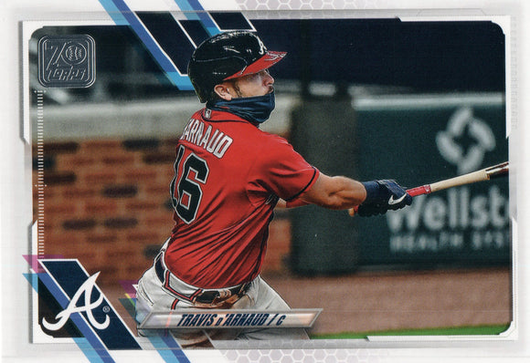 #101 Travis D'Arnaud Atlanta Braves 2021 Topps Series 1 Baseball Card
