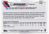 #319 Triston McKenzie Rookie Cleveland Indians 2021 Topps Series 1 Baseball Card