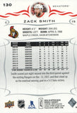 #130 Zack Smith Ottawa Senators 2018-19 Upper Deck Series 1 Hockey Card