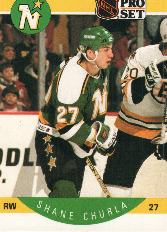 #135 Shane Churla Minnesota North Stars 1990-91 Pro Set Hockey Card