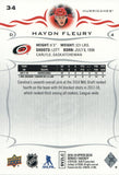 #34 Hayden Fleury Carolina Hurricanes 2018-19 Upper Deck Series 1 Hockey Card