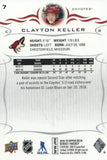 #7 Clayton Keller Arizona Coyotes 2018-19 Upper Deck Series 1 Hockey Card