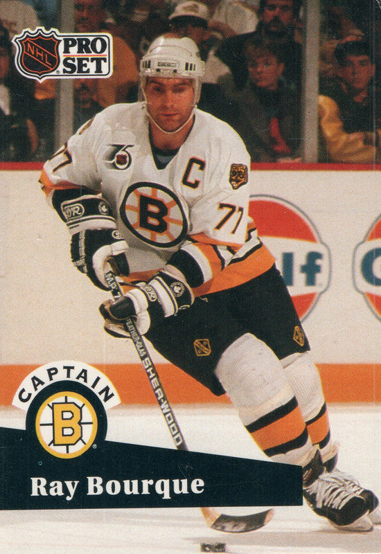 #567 Ray Bourque Boston Bruins 1991-92 Pro Set Hockey Card