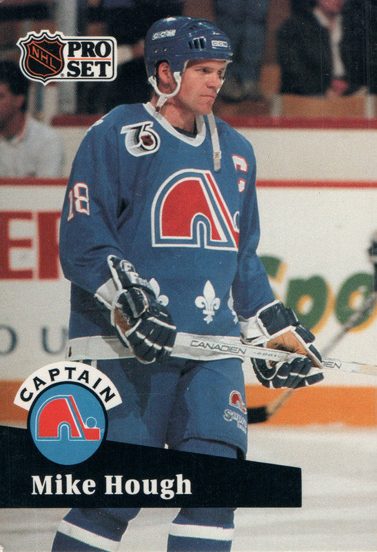 #582 Mike Hough  Quebec Nordiques 1991-92 Pro Set Hockey Card