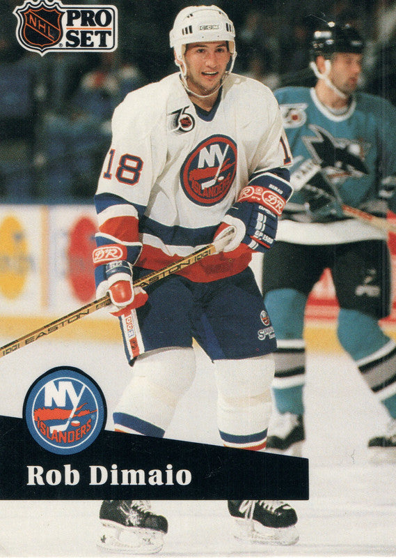 #430 Rob DiMaio New York Islanders 1991-92 Pro Set Hockey Card