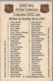 Lorne Gump Worsley Auto Sticker Montreal Canadiens Esso NHL All Star Collection Hockey Card