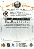 #17 Brandon Carlo Boston Bruins 2018-19 Upper Deck Series 1 Hockey Card