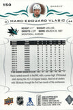 #150 Marc-Edouard Vlasic San Jose Sharks 2018-19 Upper Deck Series 1 Hockey Card