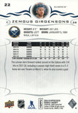 #22 Zemgus Girgensons Buffalo Sabres 2018-19 Upper Deck Series 1 Hockey Card