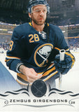#22 Zemgus Girgensons Buffalo Sabres 2018-19 Upper Deck Series 1 Hockey Card