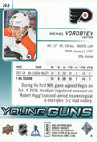 #203 Mikhail Vorobyev Young Guns Philadelphia Flyers 2018-19 Upper Deck Series 1 Hockey Card