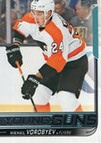 #203 Mikhail Vorobyev Young Guns Philadelphia Flyers 2018-19 Upper Deck Series 1 Hockey Card