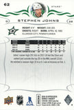 #62 Stephen Johns Dallas Stars 2018-19 Upper Deck Series 1 Hockey Card