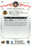#41 Nick Schmaltz Chicago Indians 2018-19 Upper Deck Series 1 Hockey Card
