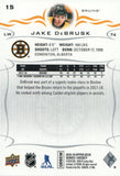 #15 Jake Debrusk Boston Bruins 2018-19 Upper Deck Series 1 Hockey Card