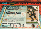 #247 Keith Acton Philadelphia Flyers 1990-91 Topps Stadium Club Hockey Card OQ