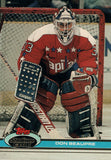 #246 Don Beaupre Washington Capitals 1990-91 Topps Stadium Club Hockey Card OQ