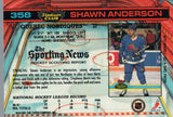 #358 Shawn Anderson Quebec Nordiques 1990-91 Topps Stadium Club Hockey Card OQ