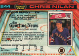 #244 Chris Nilan Boston Bruins 1990-91 Topps Stadium Club Hockey Card OR