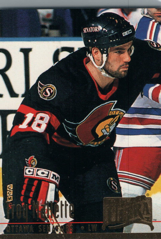 #150 Troy Mallette Ottawa Senators 1993-94 Fleer Ultra Hockey Card OR