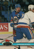 #207 Thomas Steen Winnipeg Jets 1990-91 Topps Stadium Club Hockey Card OR