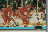 #206 Brian MacLellan Detroit Red Wings 1990-91 Topps Stadium Club Hockey Card OR