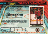 #205 Trent Yawney Chicago Blackhawks 1990-91 Topps Stadium Club Hockey Card OR