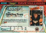 #202 Dave McLlwain Winnipeg Jets 1990-91 Topps Stadium Club Hockey Card OS