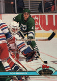 #200 Rob Brown Hartford Whalers 1990-91 Topps Stadium Club Hockey Card OS