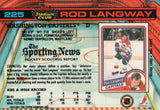 #225 Rod Langway Washington Capitals 1990-91 Topps Stadium Club Hockey Card OS