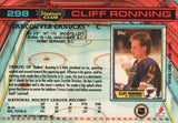 #298 Cliff Ronning Vancouver Canucks 1990-91 Topps Stadium Club Hockey Card OS