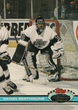 #290 Daniel Berthiaume Los Angeles Kings 1990-91 Topps Stadium Club Hockey Card OS