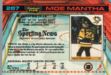 #287 Moe Mantha Winnipeg Jets 1990-91 Topps Stadium Club Hockey Card OS