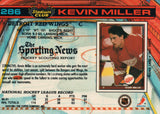 #286 Kevin Miller  Detroit Red Wings 1990-91 Topps Stadium Club Hockey Card OS