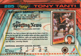 #285 Tony Tanti Buffalo Sabres 1990-91 Topps Stadium Club Hockey Card OS