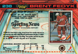 #238 Brent Fedyk Detroit Red Wings 1990-91 Topps Stadium Club Hockey Card OT