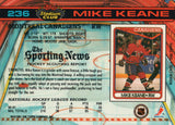 #236 Mike Keane Montreal Canadiens 1990-91 Topps Stadium Club Hockey Card OT