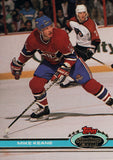 #236 Mike Keane Montreal Canadiens 1990-91 Topps Stadium Club Hockey Card OT