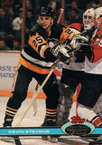 #234 Kevin Stevens Pittsburgh Penguins 1990-91 Topps Stadium Club Hockey Card OT