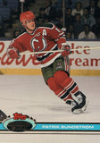 #229 Patirk Sundstrom New Jersey Devils 1990-91 Topps Stadium Club Hockey Card OT