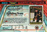 #223 Garth Butcher St Louis Blues 1990-91 Topps Stadium Club Hockey Card OU